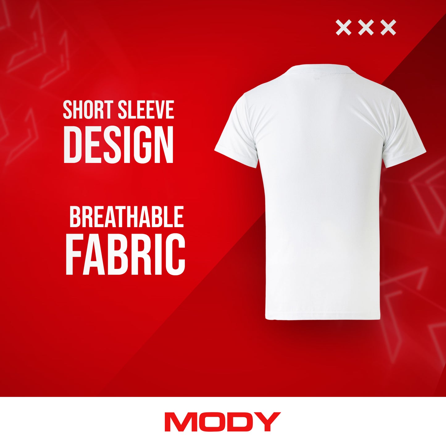 Mody Men Undershirt Round Neck Short Sleeve 5-Pack
