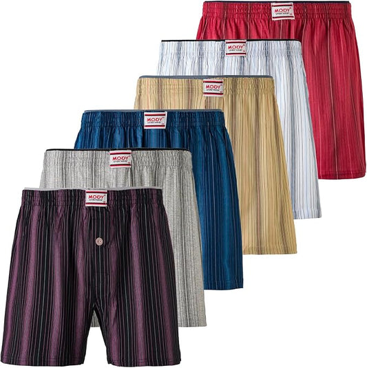 Men’s Cotton Boxer Shorts 6-Pack