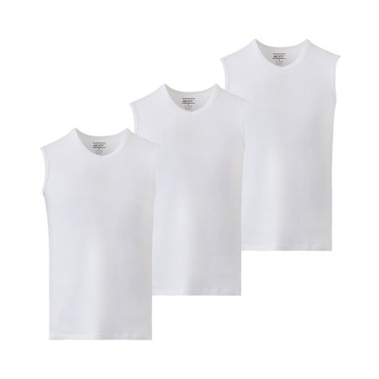 Mody Men's Sleveless Tank Top, V-Neck, 3-Pack